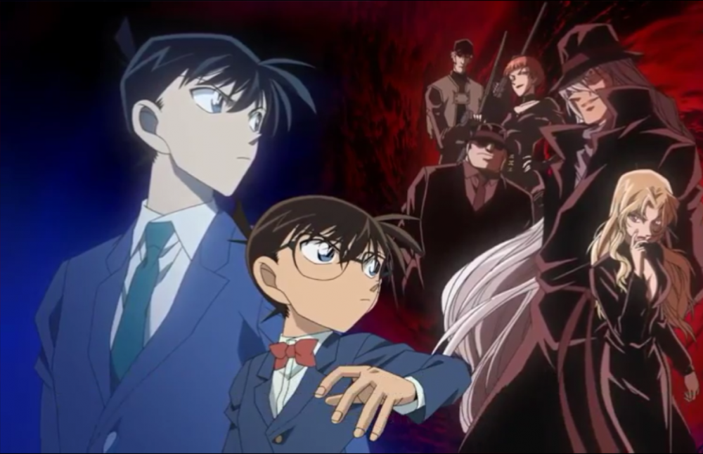 Shinichi, Conan, and BO in Detective Conan M13 - The Raven Chaser (2009).png